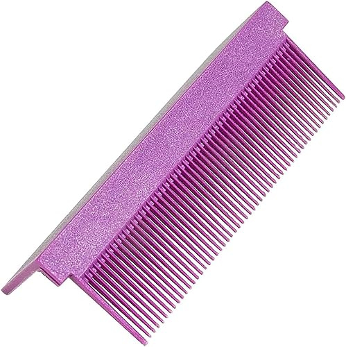 Pettine lisciante per capelli viola, pettine da barbiere per lisciare i capelli, pettine con clip, piastra per lisciare i capelli tipo V, strumenti per lo styling ed elettrodomestici