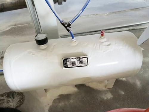 aire portátil Tanque de aire 50L 40L 30L 20L 10L 5L para sistema de aire comprimido, tanque de depósito de aire con espejo de acero inoxidable horizontal, tanque de almacenamiento de gas para componen