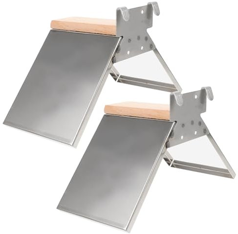 Happyyami 2stücke Tauben Sitzstangen Aus Eisen Und Holz Stabiler Standvogelhalter Für Balkon Und Vogelkäfig Langlebiges Multifunktions-spielgerät Für Tauben Und Papageien
