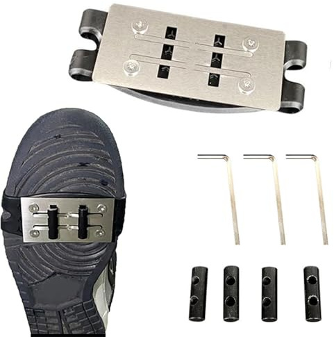 RYGRZJ Patin d'étincelles pour skateboards, couvre-chaussures d'équitation, patins de friction pour vélo, moto, vélo, skateboard, étincelles de frein à pied (1 ensemble)
