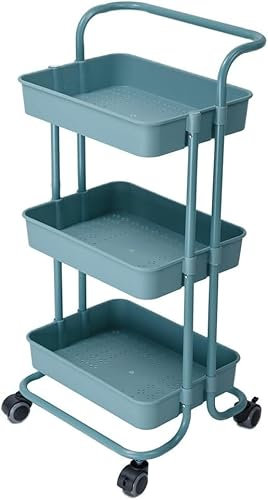 MIQXUAN Rangement Chariot Étagère à roulettes pour salle de bain, toilettes, cuisine, chambre à coucher, étagère de rangement à plusieurs étages du sol au plafond, multi-usages pour la maison