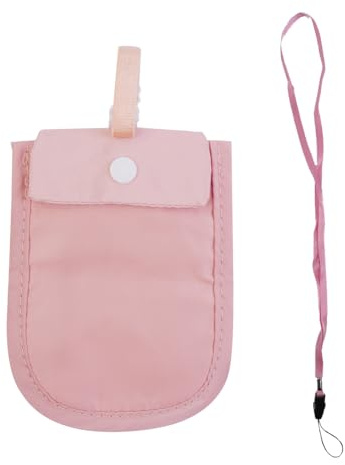 Sarini Bargeldtasche für Reisen, Damen, versteckter BH, Geldbörse, Reisetasche unter der Kleidung, Einbrecher-Geldbörse, Geheimtasche für Wertsachen, passend für alle BH-Größen (Pink)