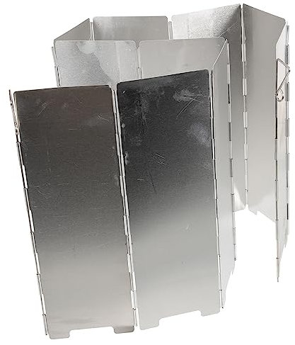 TOGEVAL 10blätter Windschutz Für Campingkocher Tragbarer Und Faltbarer Windschutz Leichter Und Kreativer Anti-wind-tool Grill Und Koch-windschutz Für Outdoor-aktivitäten Wie Camping