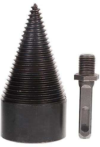 YARNOW Foret à Fendre Le Bois 50 Mm Pour Perceuse Électrique Foret En Acier Conique 30 Cm Outil De Fendage De Bûches Pour Bois De Chauffage En Extérieur Et Intérieur