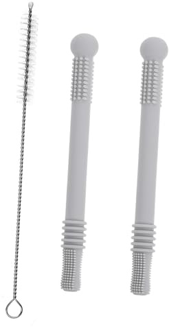 KOMBIUDA 2 Stück Beißspielzeug für Beruhigende Molar Stäbe Straw Form Sicher für Schmerzfreies für Entwicklung der Babyzähne