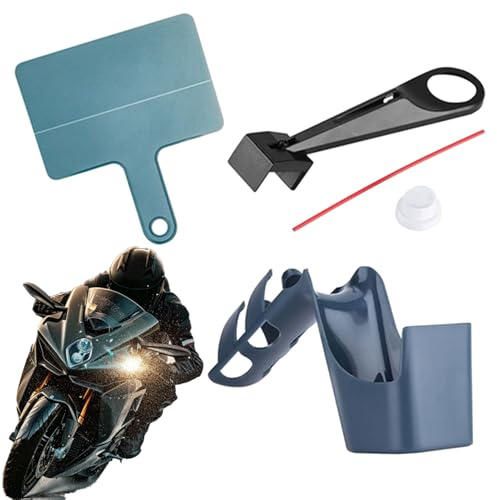 Motorrad Kettenreiniger Set, 4-teiliges Kettenreinigungs Tool, Motorradöler, Bürste, Ölsprayer, tragbarer Reiniger und Schmiermittel Applikator für Werkstatt, Outdoor Fahren, Garage und Reisen