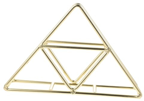 KOCKSHION Servilletero Triangular Diseño Retro y Resistencia al Desgaste de Hierro Dorado Soporte Vertical Adecuado para Ahorro de Espacio para Servilletas en Comedor y Cocina