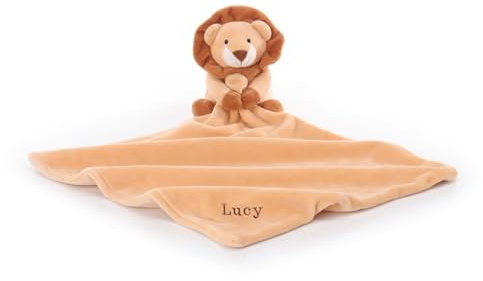 Apricot Lamb personalisierte Schlaf gut Löwe Schmusetuch Kuscheltier 33cm