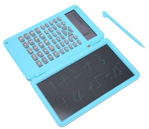 Cryfokt Calcolatore con Notebook, Calcolatori della Tabella con Schermo di Scrittura Migliora l'efficienza Innocua per la Scuola (cielo blu)