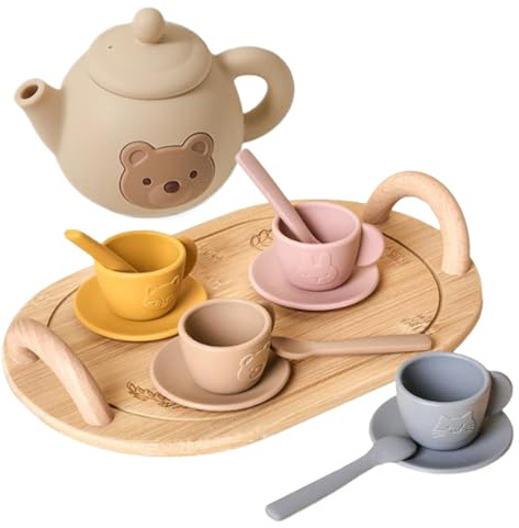 Service à Thé Complet - Jeu d'Imitation Complet avec Théière et Tasses à Thé | Jouet Éducatif Développant la Motricité pour 3 à 6 Ans Anniversaire Noël