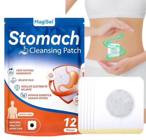 Autocollant nombril, Patch de ballonnements d’estomac, Patch Amincissant Ventre, 12 Pièces Patchs naturel à base de pour l'abdomen, autocollants de Relaxation physique