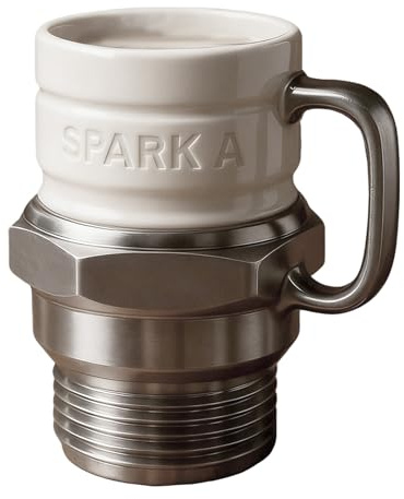 Tazas de café con bujías, diseño 3D de bujías de motor, decoración de vasos de agua, taza de café para amantes de los coches, mecánicos y coleccionistas de automóviles, hogar, cocina, bar, Navidad