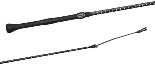 JA Horse JA0013 Fleck EVO Flex Dressurgerte, Schwarz 110 cm | Superflexible Dressurgerte Gerte Reitgerte mit ergonomischem Evo-Griff – Maximale Flexibilität & Kontrolle im Reitsport