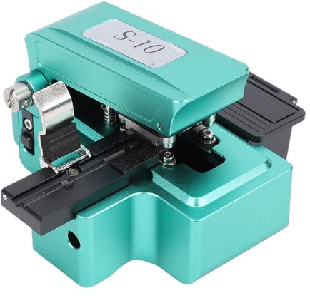 Hilitand Optical Fiber Cleaver, Full Automatic Accurate Fiber Optic Cutter with 48000 Cuts and Built in Scale