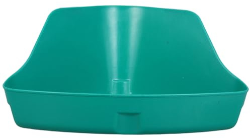 ANDRESLAD Bac à Litière d'angle pour Petits Animaux, Bac à Sable Portable pour Lapins et Hamsters, Plastique Non Toxique, Dimensions M 31,5 X 20 X 15 CM, Litière Amovible et Facile à