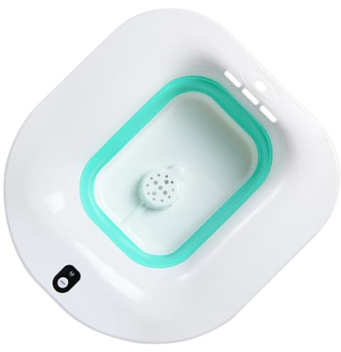 Generisch Elektrisches Sitzbad mit Faltbarem Becken Überlaufschutz Hitzebeständig für Wochenbettpflege Senioren und Patienten Komfortables Hüftbadewannen Waschbecken für Toilette