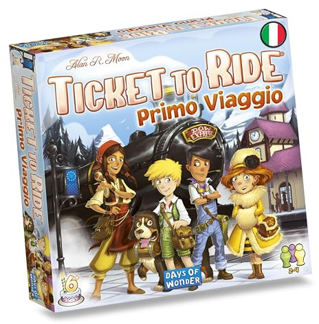 Asmodee – TICKET TO RIDE: PRIMO VIAGGIO – Gioco da Tavolo Avventura