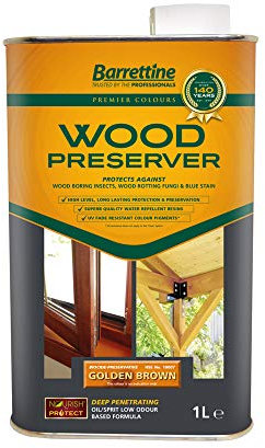 Barrettine Premier Wood Preserver - Golden Brown - 1L