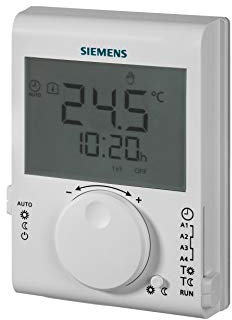 SIEMENS - Thermostat de température ambiante, avec horloge journalière et afficheur LCD RDJ100