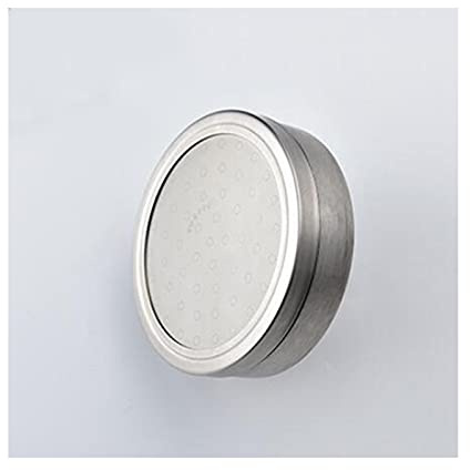Ksunun Pommeau de Douche Pluie Ronde Pomme de Douche en Acier Inoxydable Tête de Douche Pluie Haute Pression avec Jets de Anti-Calcaire Douche de Tête Economie d'eau Finition Brossée,3 inch
