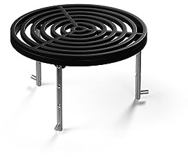 höfats - Bowl 57 Sear Grate - Gussrost Ø 26 für zusätzliche Grillfläche auf Bowl 57 mit Plancha Ring - Grillplatte höhenverstellbar, sicherer Stand Dank Dreipunktauflage - inkl. Hebewerkzeug