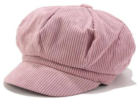 SOYNIA Barett Baskenmützen Für Herren Einstellbare Weiche Warme Cord Damen Mädchen Baker Boy Peaked Cap Newsboy Hut Frauen Warme Kappen