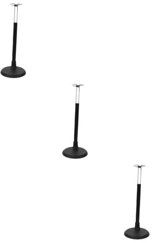 Vaguelly 3St Puppenständer puppenzubehör Puppenhalterung Puppenpräsentationsständer Actionfiguren-Modellständer Figur steht Stand Zubehör für den Puppenladen Puppenregal Rostfreier Stahl