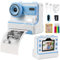 HOMELYLIFE Kids Camera Instant Print, Digital Camera for Kids with 32GB SD Card and No Ink Print Paper, 1080P HD Video Camera with Color Pens for DIY, Toy Gift for 3-14 Years Old Girls Boys