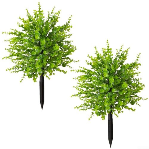 Arbuste artificiel artificiel réaliste de 50 cm pour une utilisation tout au long de l'année, pour jardin, mariage et décoration d'intérieur