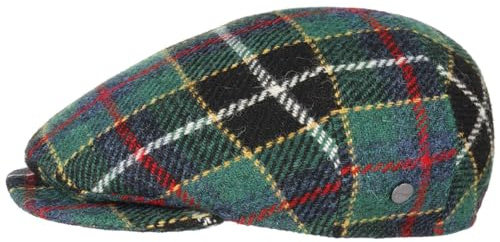 LIERYS Harris Tweed Flatcap Schirmmütze kariert Made in Italy Herren Herbst Winter