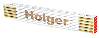 Zollstock Holger mit Namensgravur personalisiert Geschenk