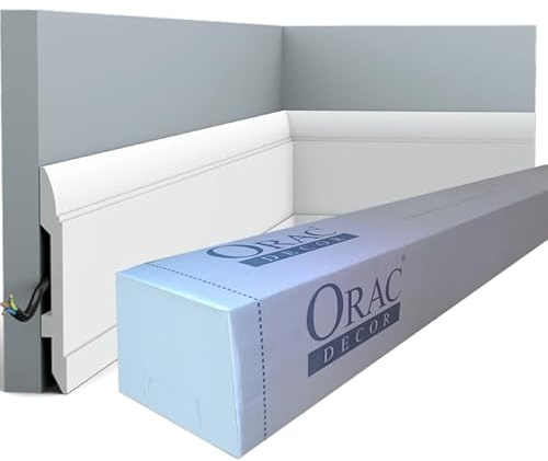 Orac Decor - Carton de 16m Plinthe SX104 Orac x Cimaises-et-plus - 15x1,5x200cm (h x p x L) - plinthe décorative polymère