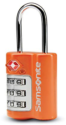 Samsonite Travel Sentry 3-stelliges Zahlenschloss, Orange Tiger