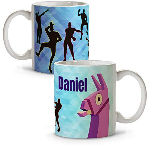 Personalisierte Tasse mit Name/Text. Personalisierte Geschenke für Fans. Verschiedene Innenarchitekturen und Farben. LLAMA