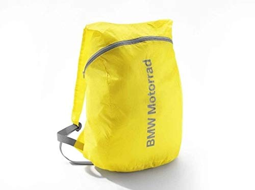BMW Mochila plegable original para moto, color amarillo, amarillo