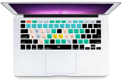 MMDW Steinberg Cubase Shortcuts Keyboard Skin Hot Keys Keyboard Cover for MacBook Pro 13 15 17(with or w/out Retina Display) Silicone Skin for MacBook Old Air 13, European/USA