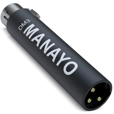 Pream de micrófono en línea, preamplificador de refuerzo de micrófono para micrófonos dinámicos y pasivos de cinta (negro)