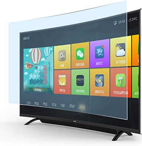 BDSHL 32-75 Matte Film Anti Glare Anti UV Anti Shock PET Anti Blue Light Filter TV Screen Protecto (Color : Matte, Size : 65 inch 1429X804mm)
