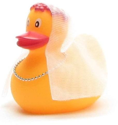 Badeente Braut I Quietscheentchen I L: 6 cm I Hochzeit