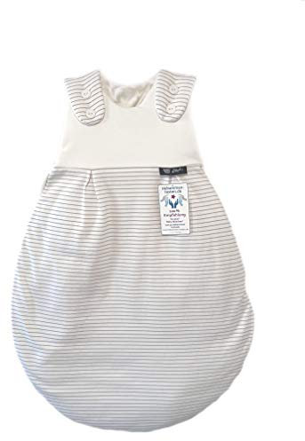 Alvi Baby Mäxchen Außensack Schlafsack im SET mit Babylöffel DeinKinderland Ganzjahresschlafsack | Babyschlafsack | Sommerschlafsack | Winterschlafsack (Traumstreifen, 74-80)