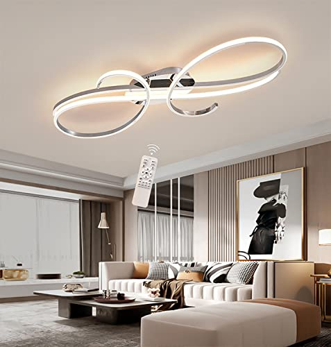 Hsyyz Deckenlampe Moderne LED Deckenleuchte Dimmbar Schlafzimmer Deckenlampe Wohnzimmerlampe mit Fernbedienung Kreative Design Esszimmer Beleuchtung,Deckenbeleuchtung Innenbeleuchtung Lampe Lichter