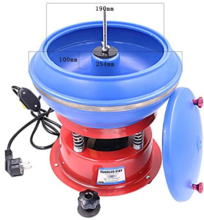 Polissage Gemstone Puissance Polisseuses Tumbler Machine de Polissage Vibrant 3kg Capacité for Bijoux en métal Tools de meuleuse vibrante (Color : Voltage 220V)