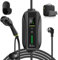 SYNCWIRE Cargador Coche Electrico 7,5m, 6/8/10/13/16A EV Cargador Tipo 2 Ajustable con Pantalla LCD, Caja de Cargador Impermeable, Soporte de Cable, Bolsa de Almacenamiento