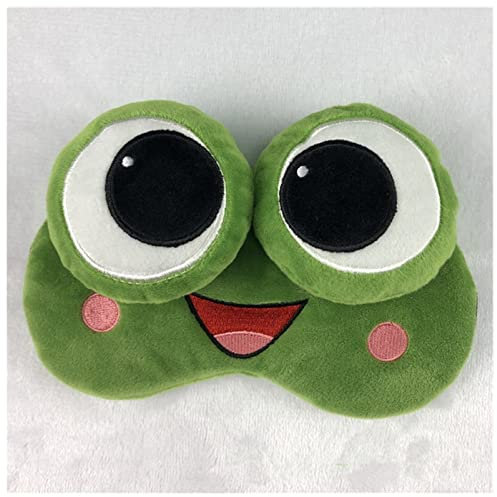 Schlafmaske Plüschtier Sleeping Eye Maske Nette Frosch Schlaf Maske Cartoon 3D Augenabdeckung Eye Blindfold Reisen Augenband Schatten Rest Eyepatch Augenmaske Schlafmaske (Size : A)