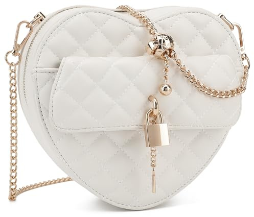 lola mae Heart Shaped Crossbody Herzförmige Schultertasche Love Lock Key