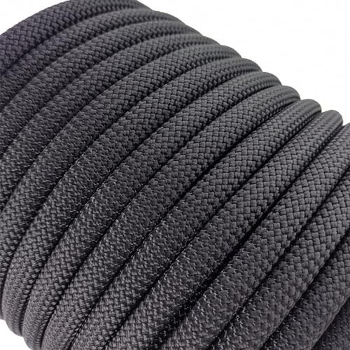 Ritafc Climbing Static Rope UIAA Rappelling Rope 11mm 100FT Static Line Nylon Kern Mantle Rope for Rock Climbe, Mountain Tree Climb, Hauling, Rescue Equipment