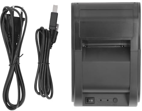 SEAFRONT Thermo-Belegdrucker, 100-240 V, 58 Mm USB, BT, Hochgeschwindigkeits-High-Definition-Druck, Belegdrucker (EU-Stecker 100-240 V)