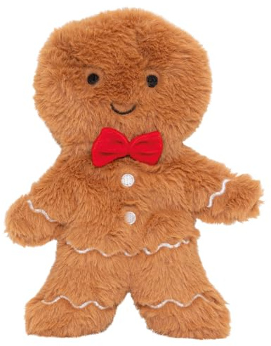 Bouillotte doudou 2 en 1 - Peluche plate Pain d’épices bébé & enfant - Action chaud et froid - Bouillotte sèche micro-ondes - Perles de céramique - Convient à tous les âges - PLIC Horizane Santé