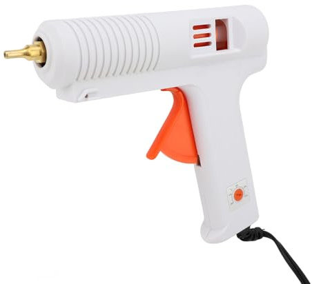 Pistola per Colla a Caldo 120W con Riscaldamento Rapido, Temperatura Regolabile 140-220°C, Compatibile con Stick di Colla, Industriale Colla Fai da Te per Lavori di Incollaggio Preciso