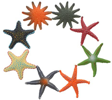 ibasenice Ocean Animal Figurines Set Pcs Sea Star Sea Animal Toys for Boys and Girls Beach Decor Pool Toys